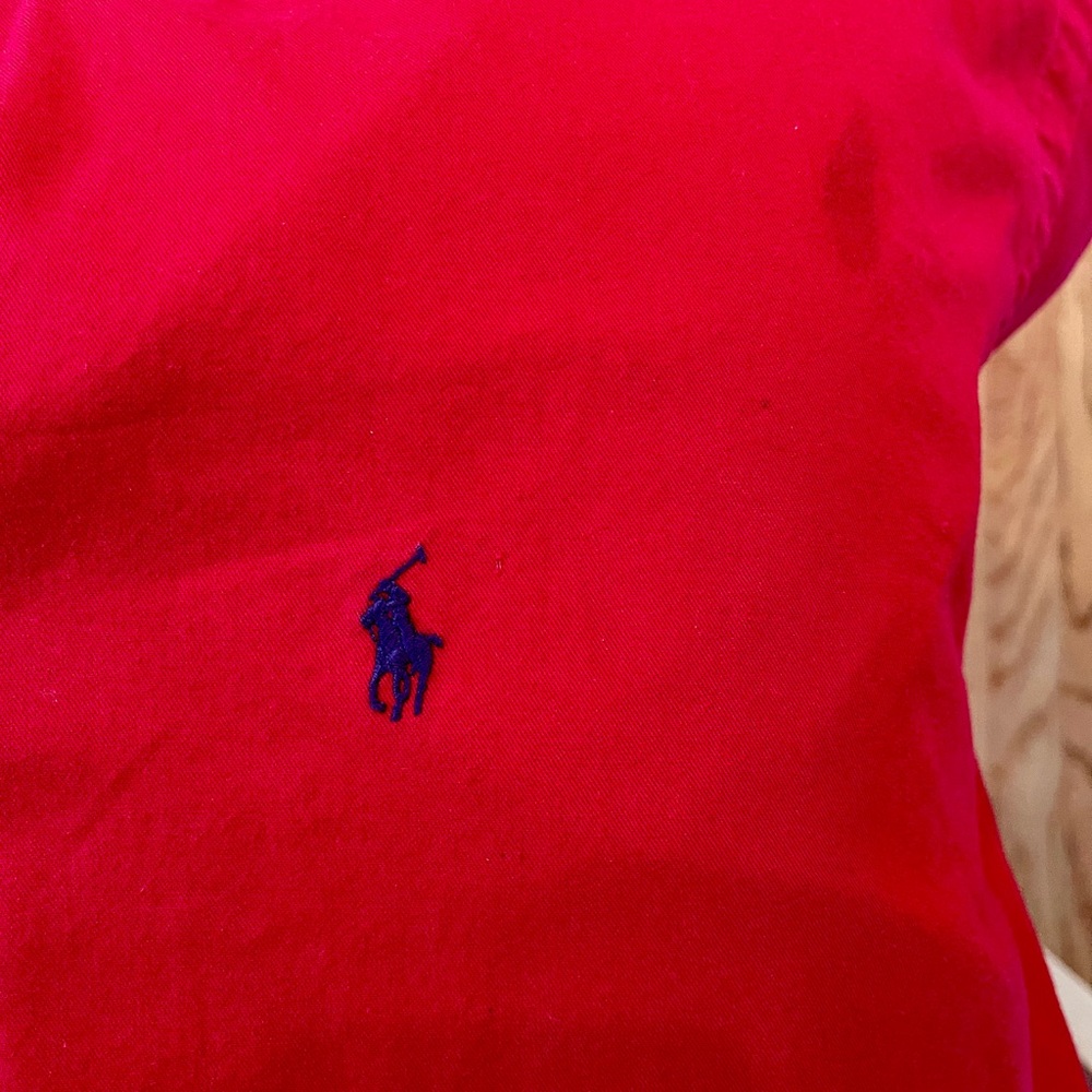 Ralph Lauren Vibrant Red Cotton Shirt XXL